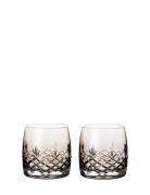 Crispy Aqua Copal - 2 Pcs. Home Tableware Glass Drinking Glass Grey Fr...