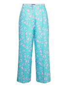 Amycras Pants Bottoms Trousers Wide Leg Blue Cras