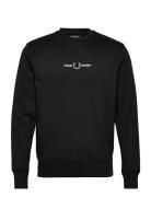 Embroidered Sweatshirt Tops Sweat-shirts & Hoodies Sweat-shirts Black ...