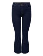 Carsally Hw Flared Jeans Dnm Bj370 Noos Bottoms Jeans Flares Blue ONLY...