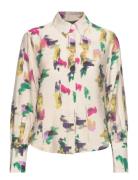 Shirt Dani Aop Tops Shirts Long-sleeved Multi/patterned Lindex