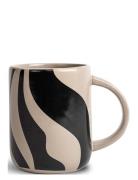 Mug Liz Zebra Beige/Black Home Tableware Cups & Mugs Coffee Cups Multi...