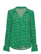 Onlserena L/S V-Neck Top Ptm Tops Shirts Long-sleeved Green ONLY