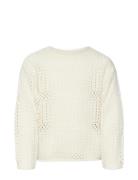 Vmoda Ls O-Neck Pullover Girl Tops Knitwear Pullovers Cream Vero Moda ...