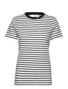 Slfmyessential Ss Stripe O-Neck Tee Tops T-shirts & Tops Short-sleeved...