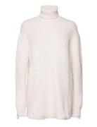 Turtleneck Knit Tops Knitwear Turtleneck White HAN Kjøbenhavn