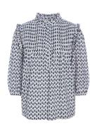 Line Ns Tops Blouses Long-sleeved Blue Dea Kudibal