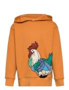 Sgbowie Rooster Hoodie Tops Sweat-shirts & Hoodies Hoodies Orange Soft...