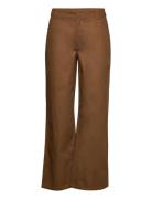 Peerrs Pant Bottoms Trousers Wide Leg Brown Résumé