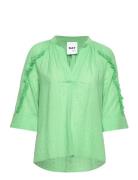 Zachary - Sheer Cotton Tops Blouses Long-sleeved Green Day Birger Et M...