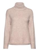 Vivimalina Rollneck L/S Knit Top/Pb Tops Knitwear Jumpers Beige Vila