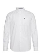 Ls Eco Oxford W Pckt Tops Shirts Casual White Original Penguin