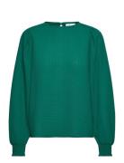 Kadorte Blouse Tops Blouses Long-sleeved Green Kaffe