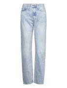 High Rise Straight Bottoms Jeans Straight-regular Blue Calvin Klein Je...