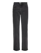 Objsava Mw Blk Straight Slit Jeans 124 Bottoms Jeans Straight-regular ...