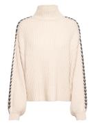 2Nd Ronia Tt - Soft Wool Blend Tops Knitwear Turtleneck Cream 2NDDAY