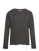 T-Shirt Else Tops T-shirts Long-sleeved T-shirts Grey Wheat