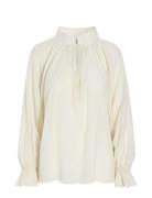 Cassisa Ns Tops Blouses Long-sleeved Cream Dea Kudibal