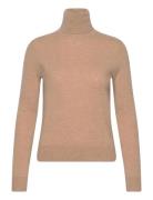 Slim Fit Cashmere Turtleneck Tops Knitwear Turtleneck Beige Polo Ralph...