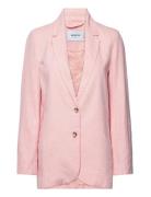 Mschkarima Ginia Blazer Blazers Single Breasted Blazers Pink MSCH Cope...