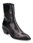 St Broomly Mid Boot Shoes Boots Ankle Boots Ankle Boots With Heel Blac...