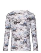 T-Shirt L/S Aop Tops T-shirts Long-sleeved T-shirts Multi/patterned Mi...