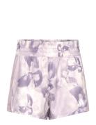 Pacer Kn Flower Sport Shorts Sport Shorts Purple Adidas Performance