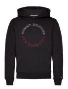 Monotype Roundall Hoody Tops Sweat-shirts & Hoodies Hoodies Black Tomm...