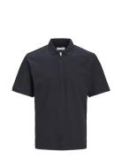 Jjemac Zip Ss Polo Sn Tops Polos Short-sleeved Navy Jack & J S