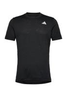 Freelift Tee Sport T-shirts Short-sleeved Black Adidas Performance