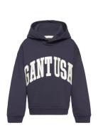 Over D Gant Usa Sweat Hoodie Tops Sweat-shirts & Hoodies Hoodies Navy ...