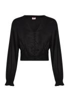 Tamara Ls Blouse Dark Ages 4 Tops Blouses Long-sleeved Black LEVI´S Wo...