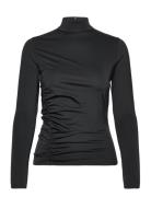 Dachora Tops T-shirts & Tops Long-sleeved Black HUGO