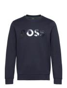 Salbo Mirror Sport Sweat-shirts & Hoodies Sweat-shirts Blue BOSS