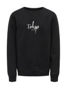 Kobtheo L/S O-Neck Box Swt Tops Sweat-shirts & Hoodies Sweat-shirts Bl...