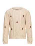 Nmftila Ls Knit Lil Tops Knitwear Pullovers Beige Lil'Atelier