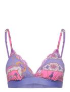 Filippa Lingerie Bras & Tops Soft Bras Bralette Purple Love Stories