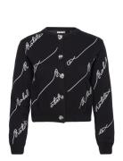 Sequin Logo Cardigan Tops Knitwear Cardigans Black ROTATE Birger Chris...