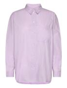 Shirts/Blouses Long Sleeve Tops Shirts Long-sleeved Purple Marc O'Polo