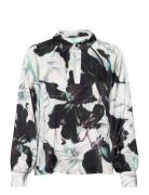 Ebona Tops Blouses Long-sleeved Black Munthe