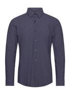 P-Hank-S-Kent-C1-222 Tops Shirts Business Blue BOSS