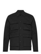 Nylon Overshirt Tops Overshirts Black Resteröds