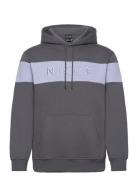 Mercury Stripe Hood Tops Sweat-shirts & Hoodies Hoodies Grey NICCE