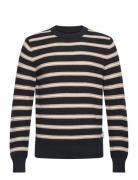 Pullover Long Sleeve Tops Knitwear Round Necks Navy Marc O'Polo