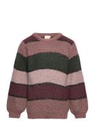 Pullover Ls Knit Tops Knitwear Pullovers Multi/patterned Minymo