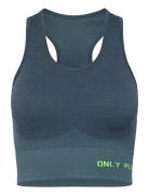 Onpjamino-2 Seam Sports Bra Sport Bras & Tops Sports Bras - All Blue O...