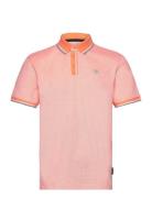 Polo With Detailed Collar Tops Polos Short-sleeved  Tom Tailor