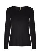 Sc-Marica Tops T-shirts & Tops Long-sleeved Black Soyaconcept