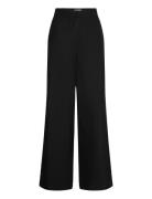 Mschjovene Ginia Hw Pants Bottoms Trousers Straight Leg Black MSCH Cop...