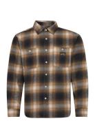 Flannel Shirt Designers Shirts Casual Khaki Green Stan Ray